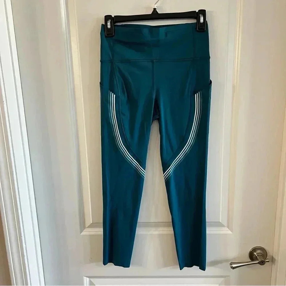 Lululemon Speed Limit Crop 23" Bermuda Teal Size 6 - Picture 6 of 9
